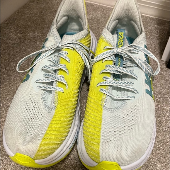 Hoka One One Carbon X3 Running Shoe Billowing Sail Evening Primrose Womens US 9B - Picture 5 of 14
